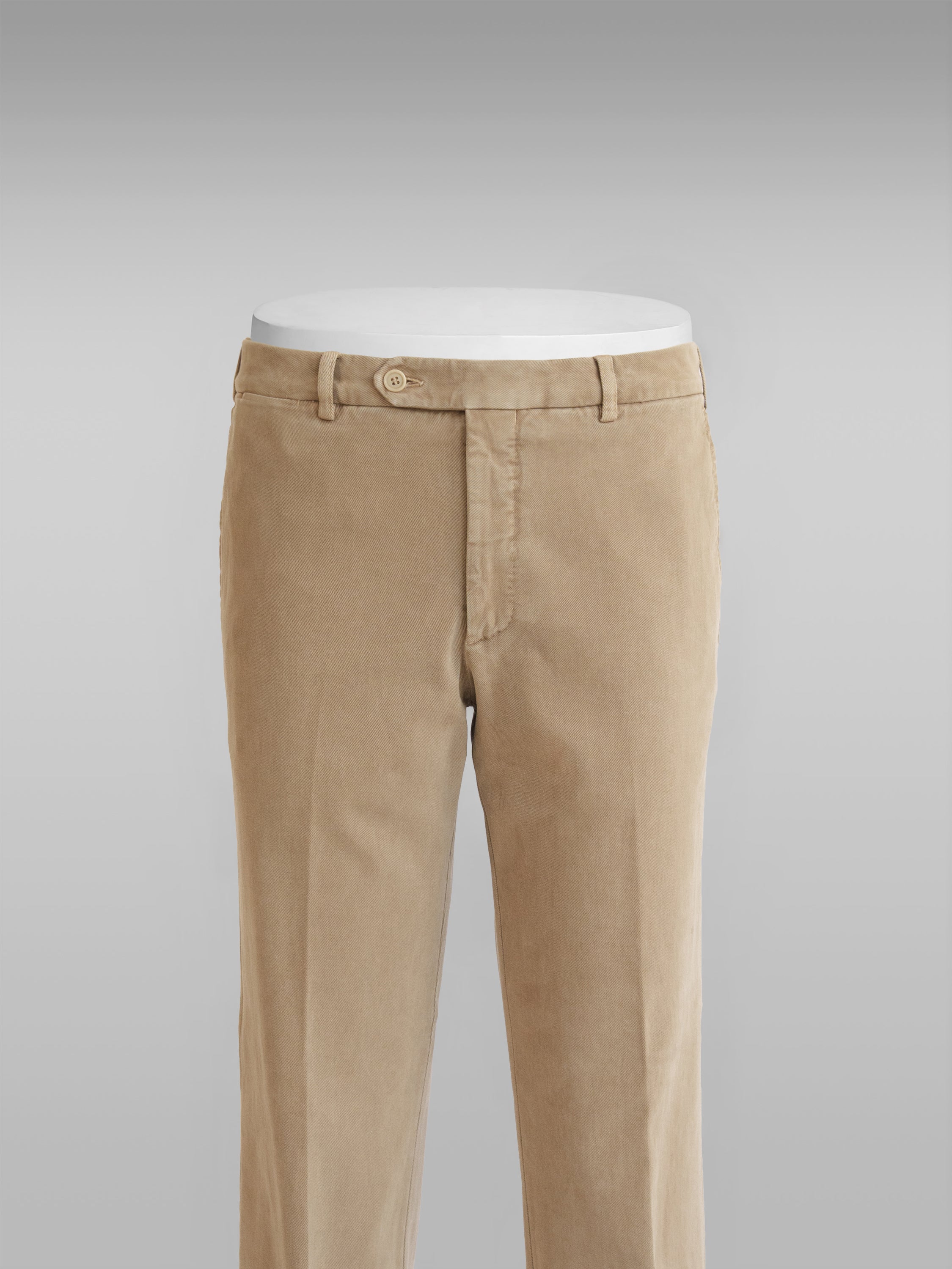 Pantaloni sportivi in cotone elastan beige